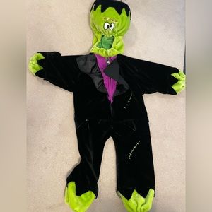 Beautiful, plush, vibrant colored Frankenstein costume for kids - 3-5 yrs